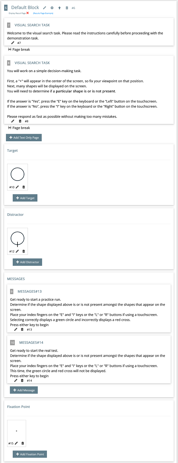 Build a Visual Search Task in 30 seconds step 5